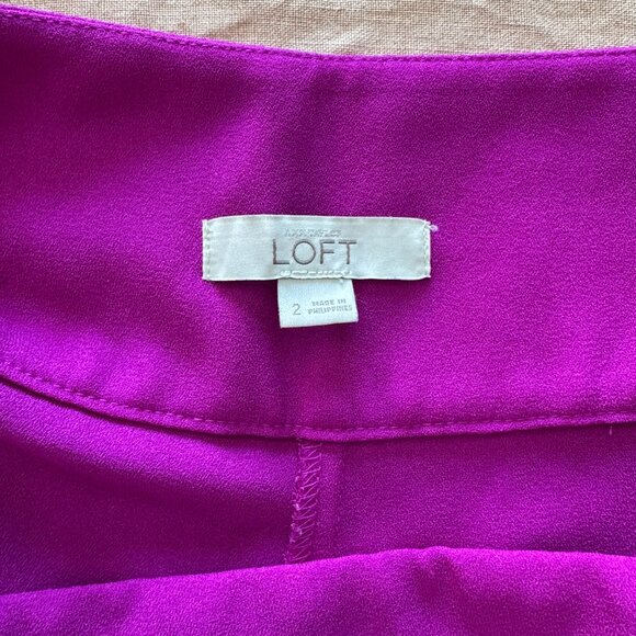 Loft Pleated Wide Leg Shorts - Picture 3 of 5